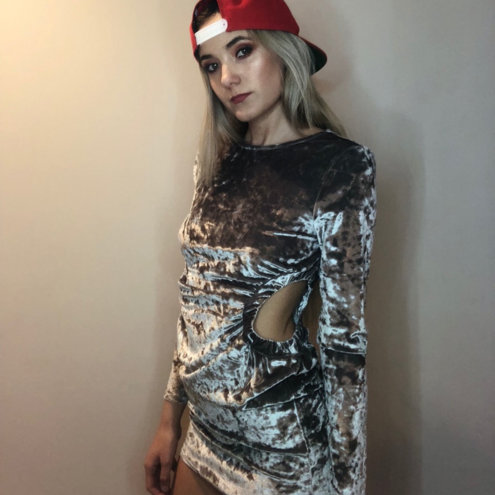 All fun & Games Velvet Dress